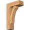 Ekena Millwork Legacy Block Smooth Bracket w/ Offset Brace, Western Red Cedar, 5 1/2"W x 14"D x 22"H BKT0604X14X22LEC05SWR - alternate 1